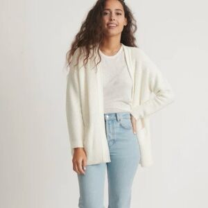 Marine Layer Catalina Open Front Knit Cardigan In Milk‎ Size XS